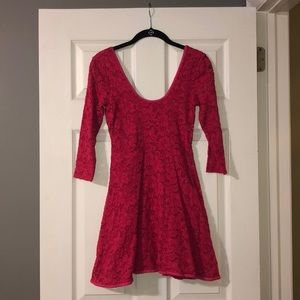 Cute pink dress with flowers